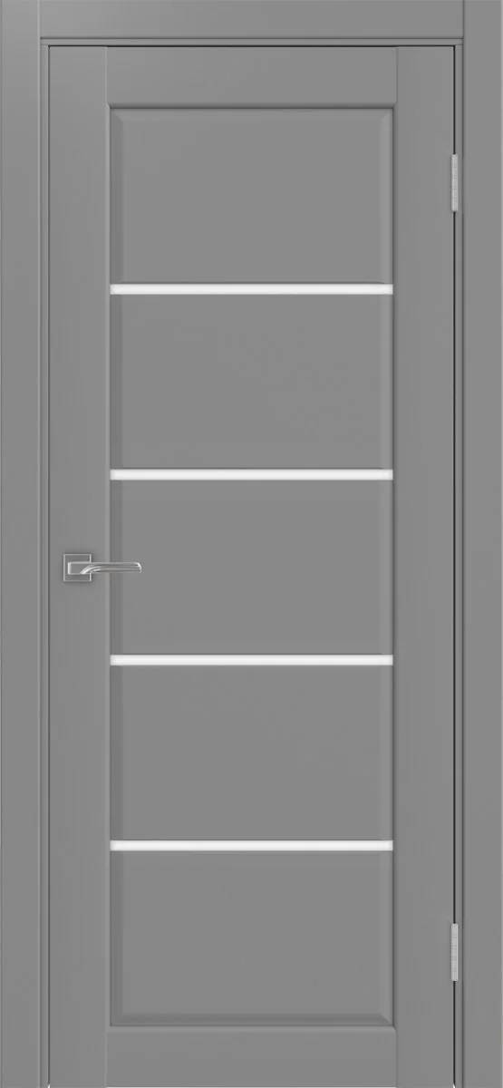 Дверь межкомнатная Сицилия 710.12 - серый, белое lacobel