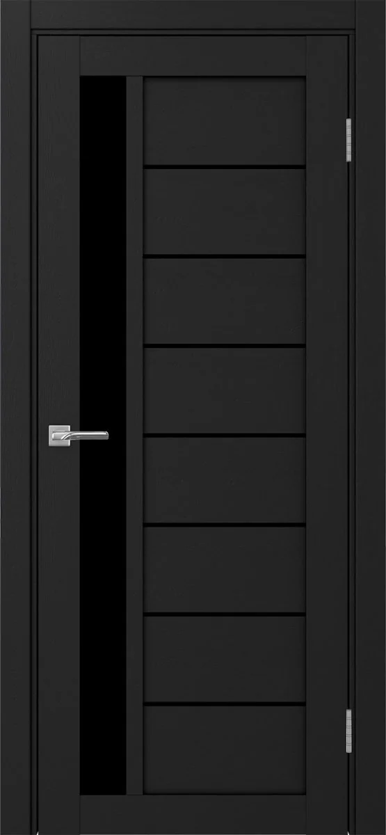 Дверь межкомнатная Турин 554.21 - антрацит, черное lacobel