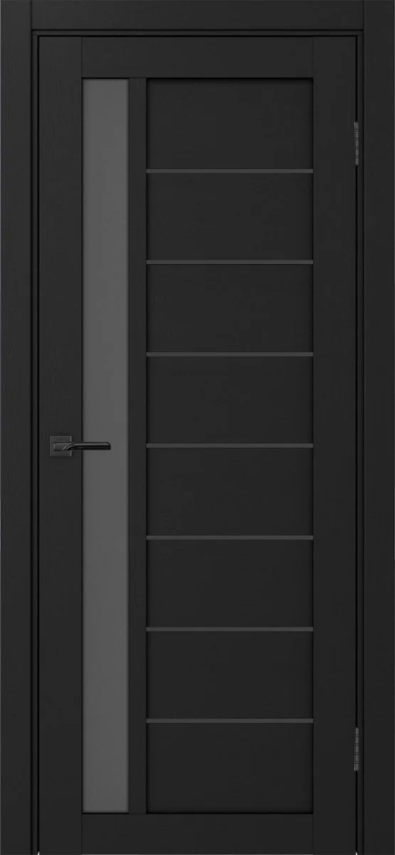 Дверь межкомнатная Турин 554АПП.21 - антрацит, графит матовое, алюм.чёрн.
