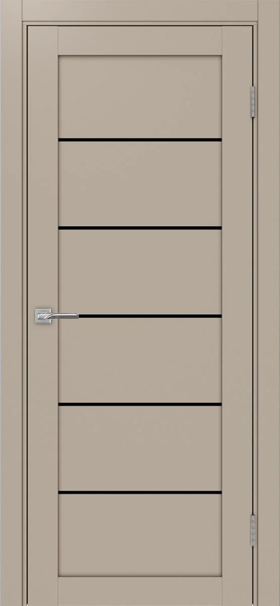Дверь межкомнатная Турин 506.12 - мокко, черное lacobel