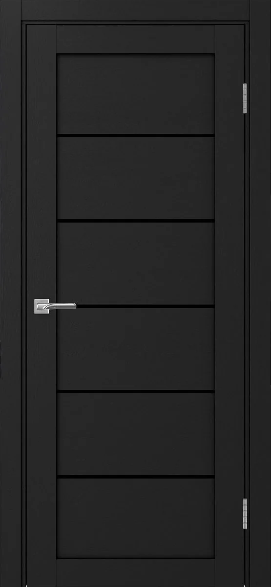 Дверь межкомнатная Турин 506.12 - антрацит, черное lacobel