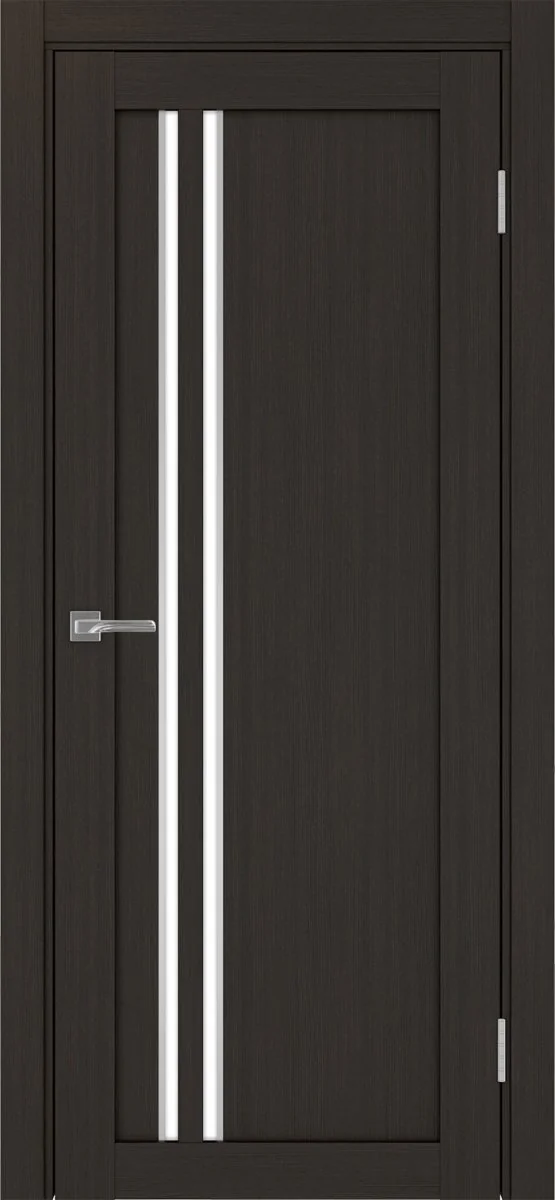 Дверь межкомнатная Турин 525АПС.121 - венге, белое lacobel, алюм.хром
