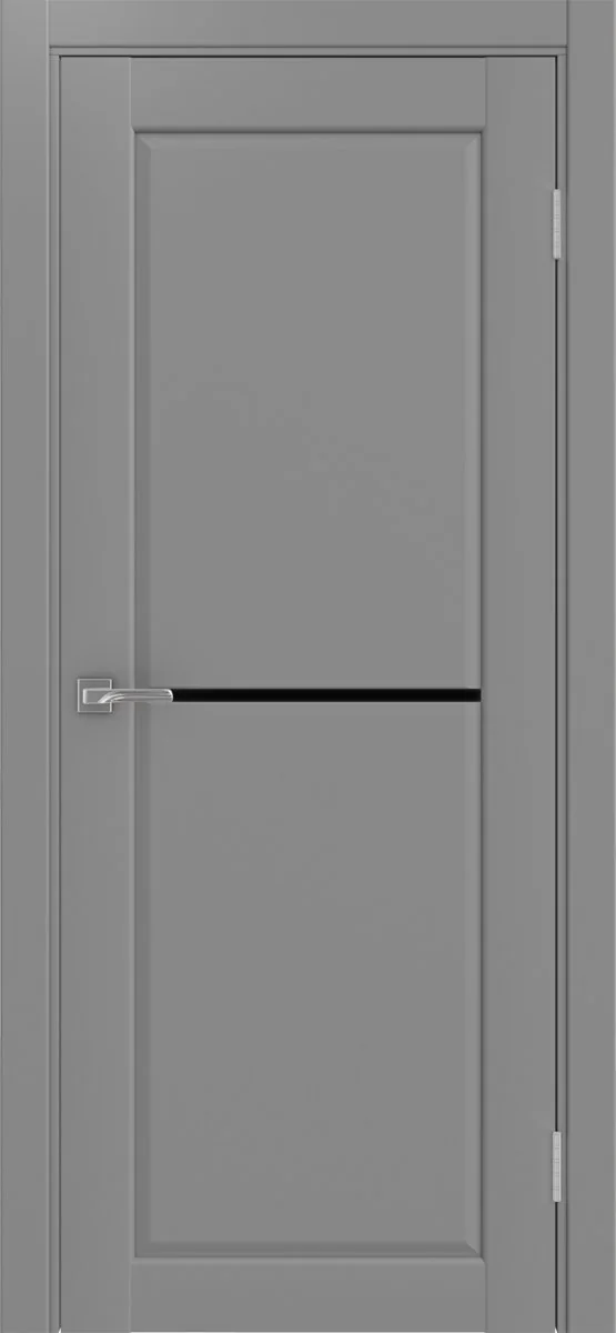 Дверь межкомнатная Сицилия 712.12 - серый, черное lacobel