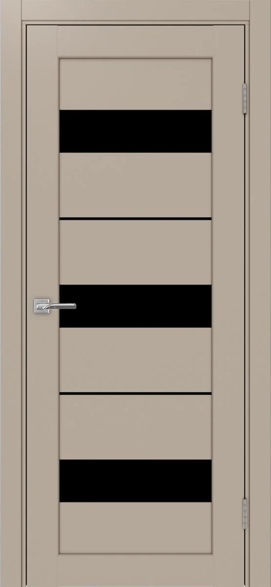 Дверь межкомнатная Парма 426.122 - мокко, черное lacobel