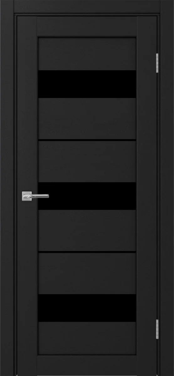 Дверь межкомнатная Парма 426.122 - антрацит, черное lacobel