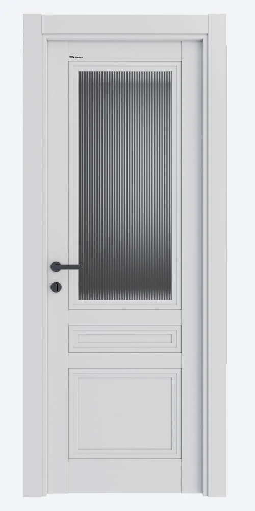 Дверь межкомнатная ID5 Glass - Белый