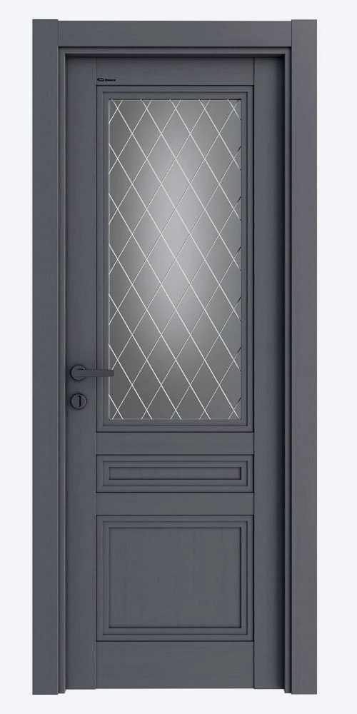 Дверь межкомнатная ID5 Glass - Графит