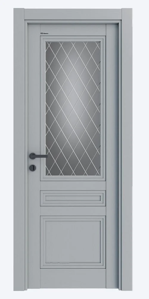 Дверь межкомнатная ID5 Glass - Светло-серый