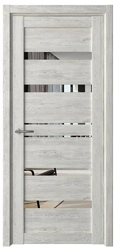 Дверь межкомнатная Дрезден - дуб нордик, зеркало