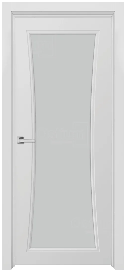 Дверь межкомнатная N20 ДО - белая, белое