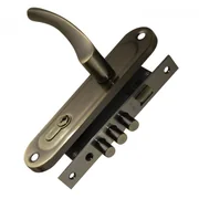Замок цилиндровый в комплекте с ручкой LOCKSET15.CRONA.4061-3 (KIT P15 4061/3 CRONA) AB бронза, фото 1