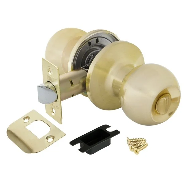 Ручка защелка DK672 SB-BK (6072 SB-B) (фик.) матовое золото