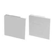 Торцевая заглушка для верхней направляющей с крышкой SLD.Comfort-PRO.End cap AL Алюминий (2 шт.), фото 1