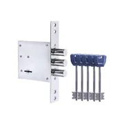 Замок врезной сувальдный MDV30S-817 CP (V30/S) CP хром длинный ключ, фото 1