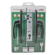 Корпус Ajax (Аякс) цилиндровый в комплекте с ручкой KIT GATE-2085/24 BL черный, фото 3