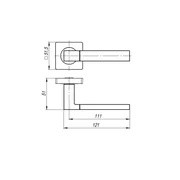 Ручка раздельная K.JK51.BASE BL-24 черный (белая коробка), фото 2
