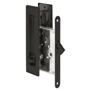 Защелка с ручками для раздвижных дверей SH.SLQ152.011 (Soft LINE SLQ-011) BL черный, фото 1