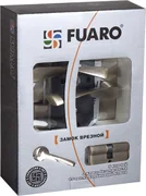 Замок цилиндровый с в комплекте с ручкой LOCKSET.9011 (SET F9011) AB бронза, фото 3