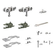 Комплект для раздвижных профильных дверей SLD.Comfort-PRO.SET1.PROF rollers/80, фото 4