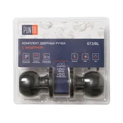 Ручка защелка DK672/BL BL-PS (без фик.) черный, фото 1