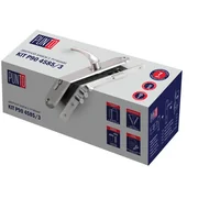 Замок цилиндровый в комплекте с ручкой LOCKSET90.CRONA.4585-3 (KIT P90 4585/3 CRONA) AB бронза, фото 4