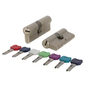 Цилиндровый механизм MaxPro7000Key80mm(25+10+45) SN никель 7key, фото 1