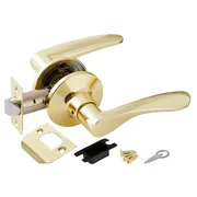 Ручка защелка DK620 PB-PS (6020 PB-P) (без фик.) золото, фото 1