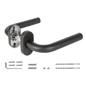 Ручка раздельная R.DSS201-0201P/19 INOX 201 BLACK (овальное основание)