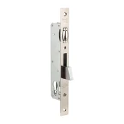Корпус узкопрофильного замка с роликовой защёлкой 255 (25 mm) w/b (никель), фото 1