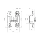 Петля скрытой установки U3D2000.TG BL черный, фото 2