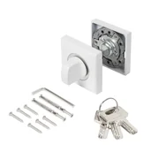 Ручка поворотная с фиксацией ключом BK6.FIX.JK WH-19 белый, фото 5