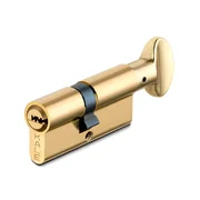 Цилиндровый механизм с вертушкой 164 BM/72 (30+10+32) mm латунь 5 кл., фото 1