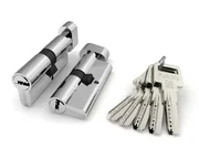 Цилиндровый механизм (R602/100) R6002Knob100(45+10+45) CP хром 5Key с вертушкой, фото 1