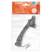 Упор дверной напольный STOPPER-100 BL (черный) козья ножка, фото 3