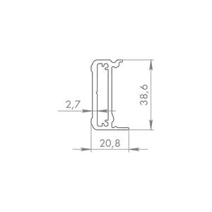 Стеновой профиль SLD.Comfort-PRO/2000 bracket AL алюминий
