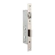 Корпус узкопрофильного замка с роликовой защёлкой 155 (30 mm) w/b (никель), фото 1