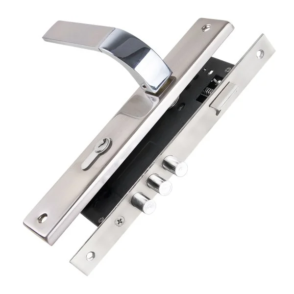 Замок цилиндровый с ручкой LOCKSET90.ORION.4585-3 (KIT P90 4585/3 ORION) SN/CP матовый никель/хром