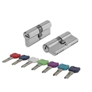 Цилиндровый механизм MaxPro7000Key70mm(30+10+30) SSC сатинированный хром 7key, фото 1