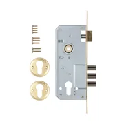 Корпус врезного замка с защёлкой 152/3MR (45 mm) w/b (латунь) (152R4500253), фото 3