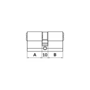 Цилиндровый механизм MaxPro7000Key 52mm (21+10+21) SN матовый никель 7key, фото 2