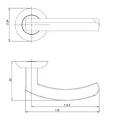 Ручка раздельная R.JR54.SIGMA (SIGMA JR) BL-24 черный 140мм, фото 2