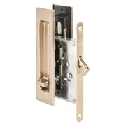 Защелка с ручками для раздвижных дверей SH.SLQ152.011 (Soft LINE SLQ-011) SSG сатинированное золото, фото 1