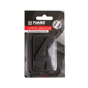 Цифра "4" самоклеящаяся SS304 (50х30) (FUARO) BL черный, фото 2