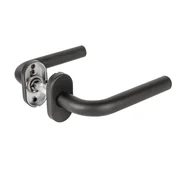 Ручка раздельная R.DSS201-0201P/19 INOX 201 BLACK (овальное основание), фото 1