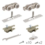 Комплект для раздвижных дверей SLD.Comfort-PRO.SET1.rollers/80, фото 1