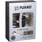 Замок цилиндровый с в комплекте с ручкой LOCKSET.9013 (SET F9011) SN/CP матовый никель, фото 3