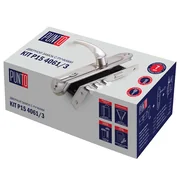 Замок цилиндровый в комплекте с ручкой LOCKSET15.CRONA.4061-3 (KIT P15 4061/3 CRONA) AB бронза, фото 4