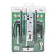 Корпус Ajax (Аякс) цилиндровый в комплекте с ручкой KIT GATE-2585/24 RAL 7016 антрацит, фото 3