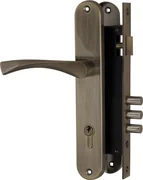 Замок цилиндровый с в комплекте с ручкой LOCKSET.9011 (SET F9011) AB бронза, фото 1