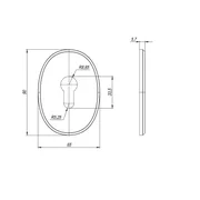 Накладка на цилиндр ESC.C.ECO/OV.473 (ESC 473 eco) CP хром, фото 2